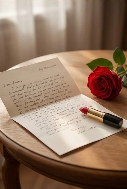 ROBE D’AMOUR — Cerise Noire & Vanille Élégante