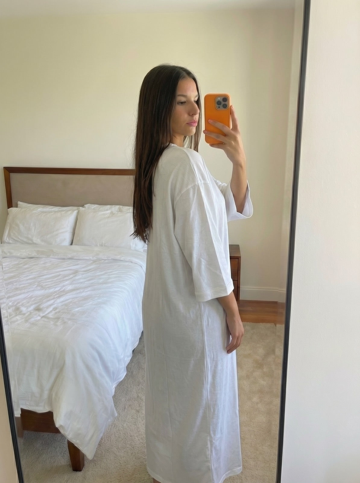 Robe Longue Oversize Femme – Manches Amples & Confort