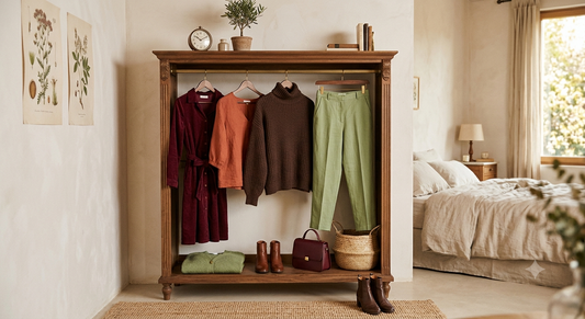 Les 4 couleurs incontournables de la rentrée : terracotta, vert pistache, marron et bordeaux
