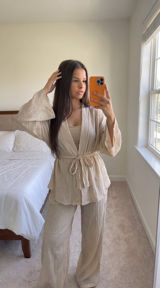 Ensemble oversize voile léger femme – vue de face