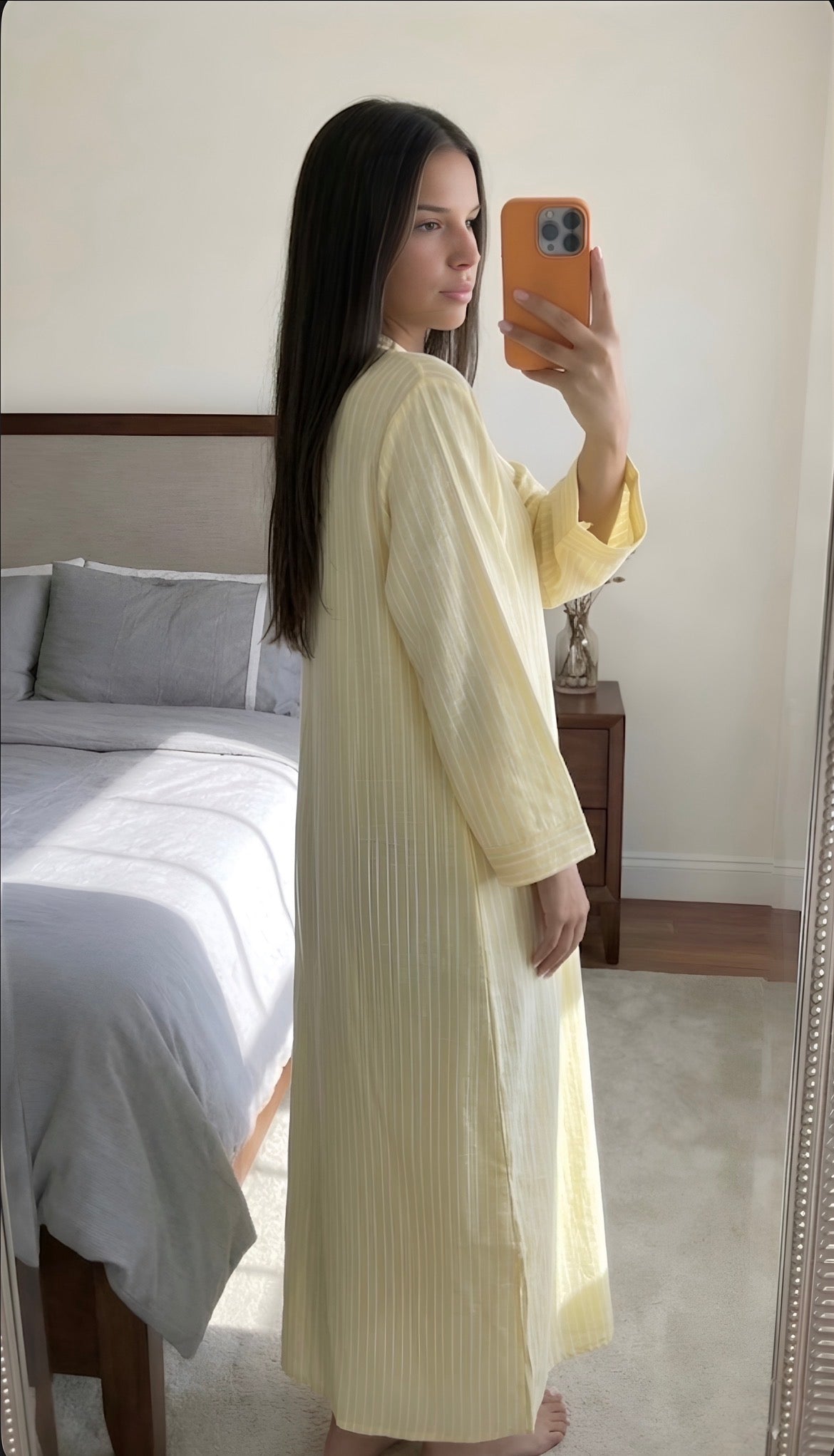 Robe fluide rayures detail tissu femme vacances