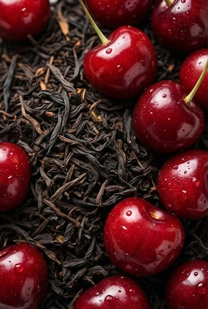 ROBE D’AMOUR — Cerise Noire & Vanille Élégante