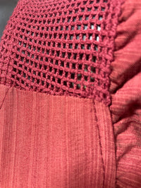 Robe Courte Bordeaux à Volants et Col V