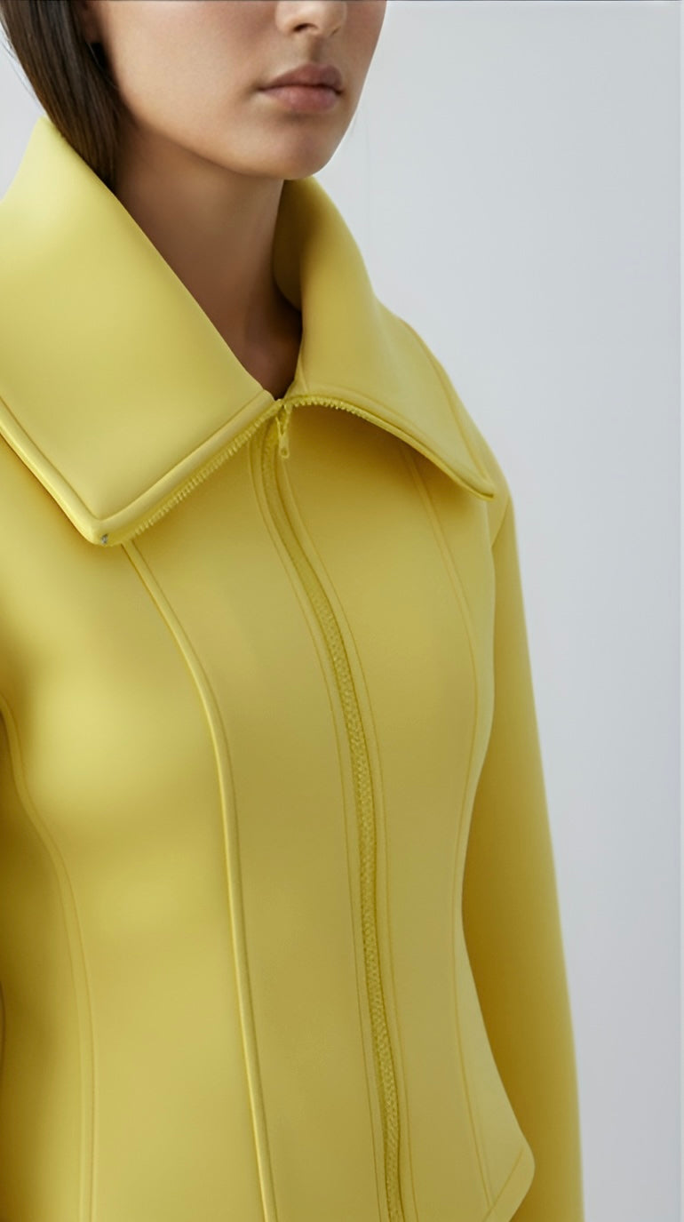 Veste scuba femme élégante vue de face