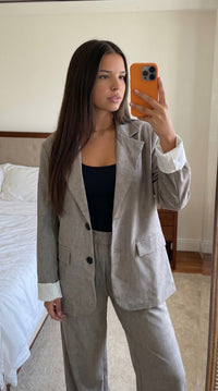Tailleur Oversize Femme – Blazer Fluide & Pantalon Large