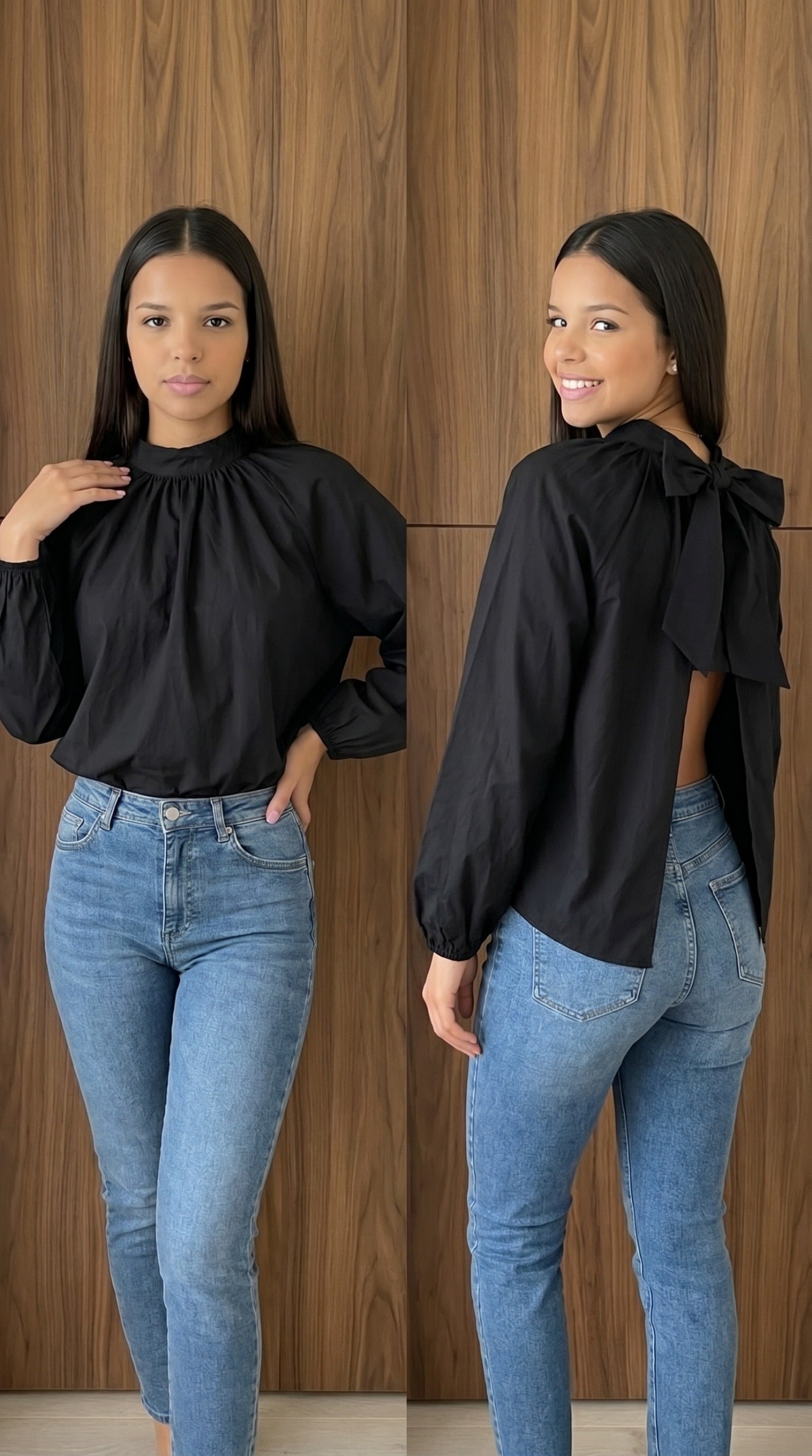 Top Popeline Dos Noué Femme – Fluide Casual Chic