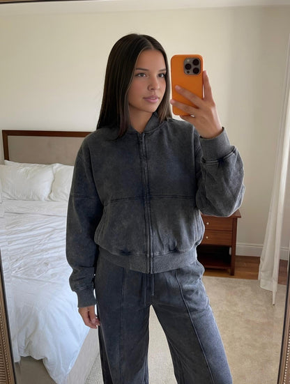 Ensemble jogging 100% coton femme beige taille M/L vue face