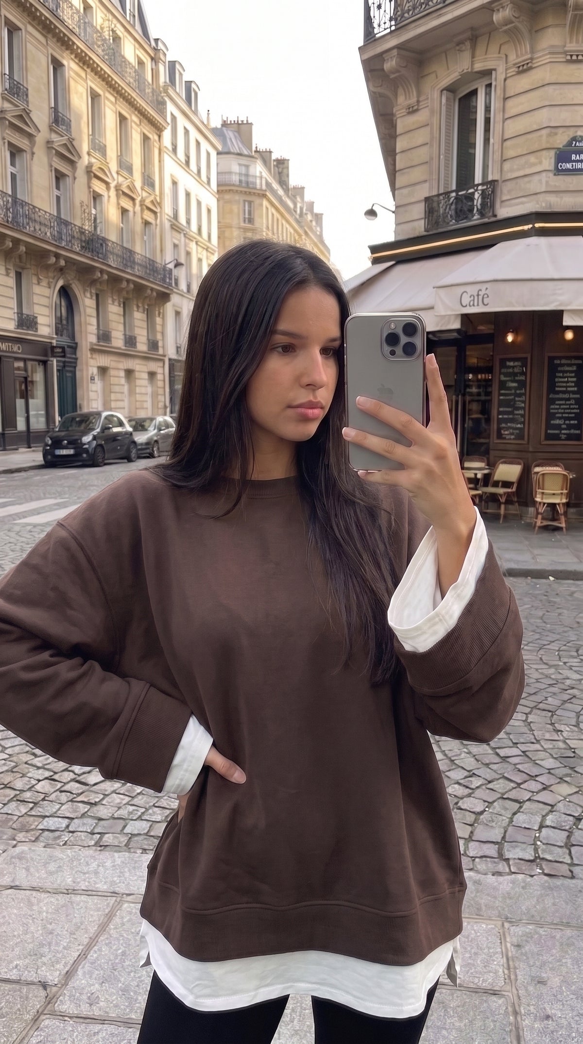 T-Shirt Oversize Effet Superposé