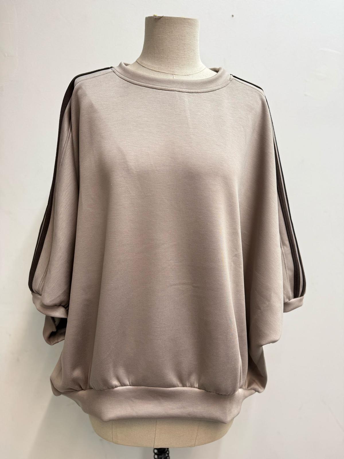 Haut jogging oversize manches chauve-souris femme, autre coloris