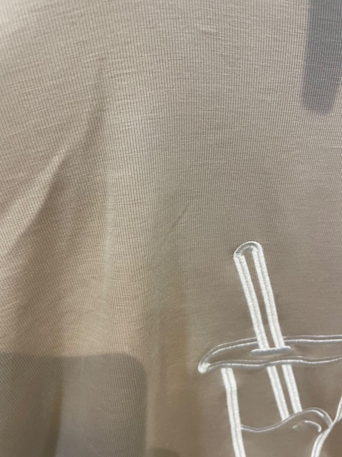 T-shirt oversize Le Matcha manches longues femme – détail motif graphique dos