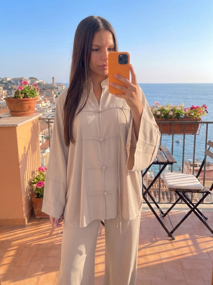 Ensemble oversize fluide femme, vue de face