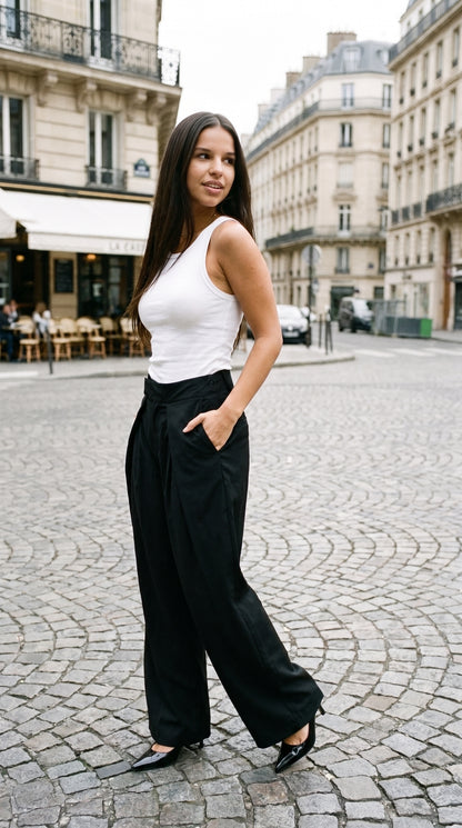 Pantalon Palazzo à Rabats