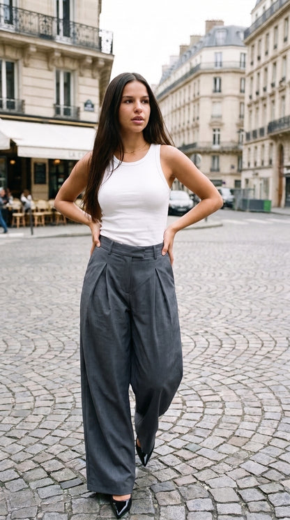 Pantalon Palazzo à Rabats