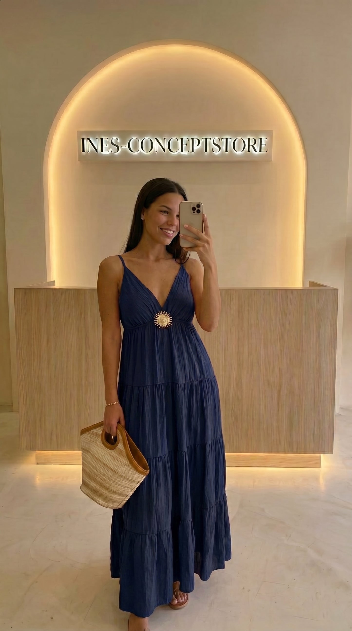 Robe Longue Fluide Femme – Bretelles Réglables