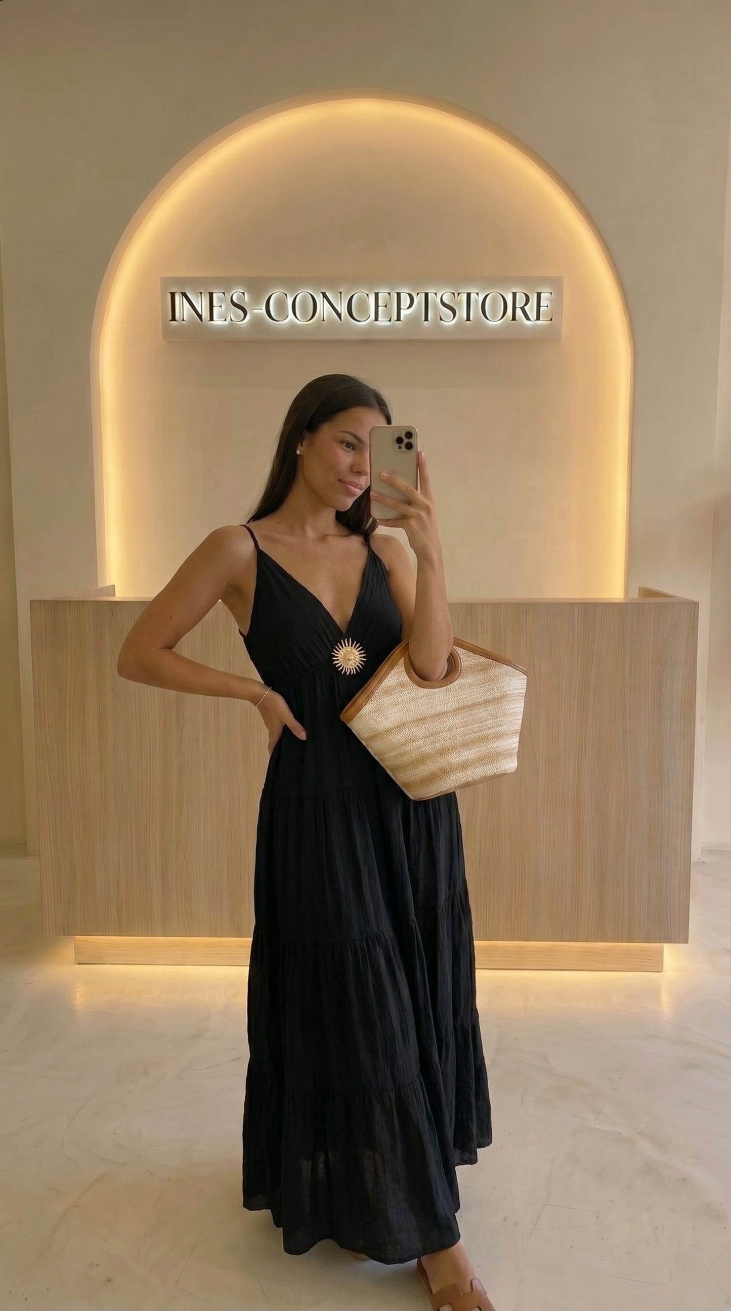 Robe Longue Fluide Femme – Bretelles Réglables