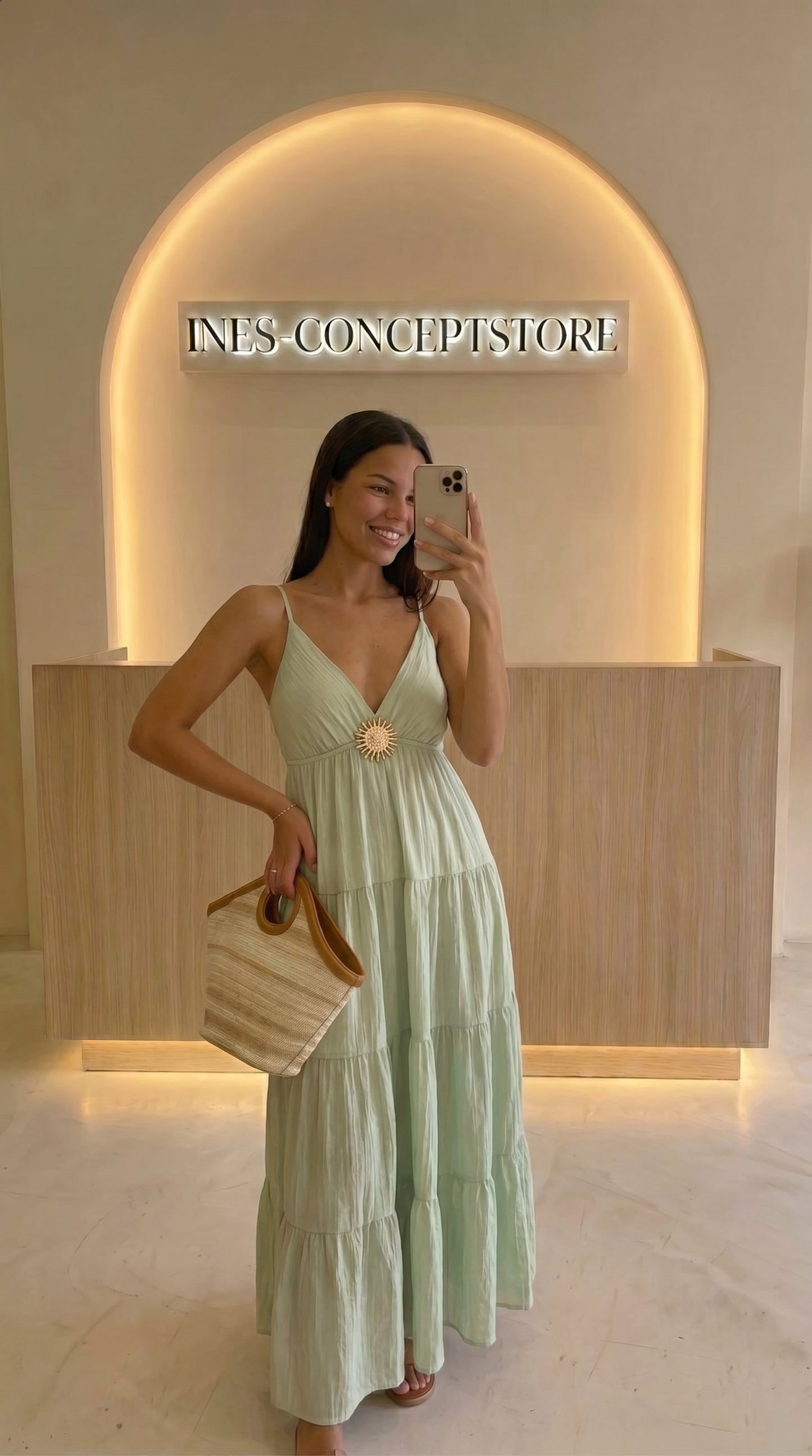 Robe Longue Fluide Femme – Bretelles Réglables