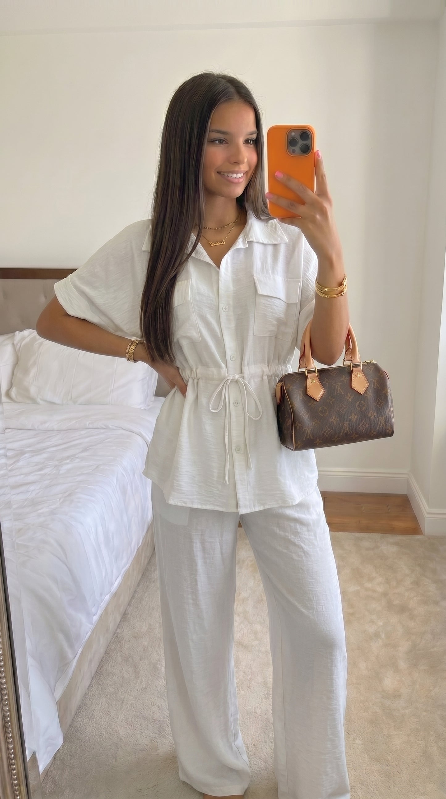 Ensemble Femme Effet Lin Cintrable – Style Casual Chic