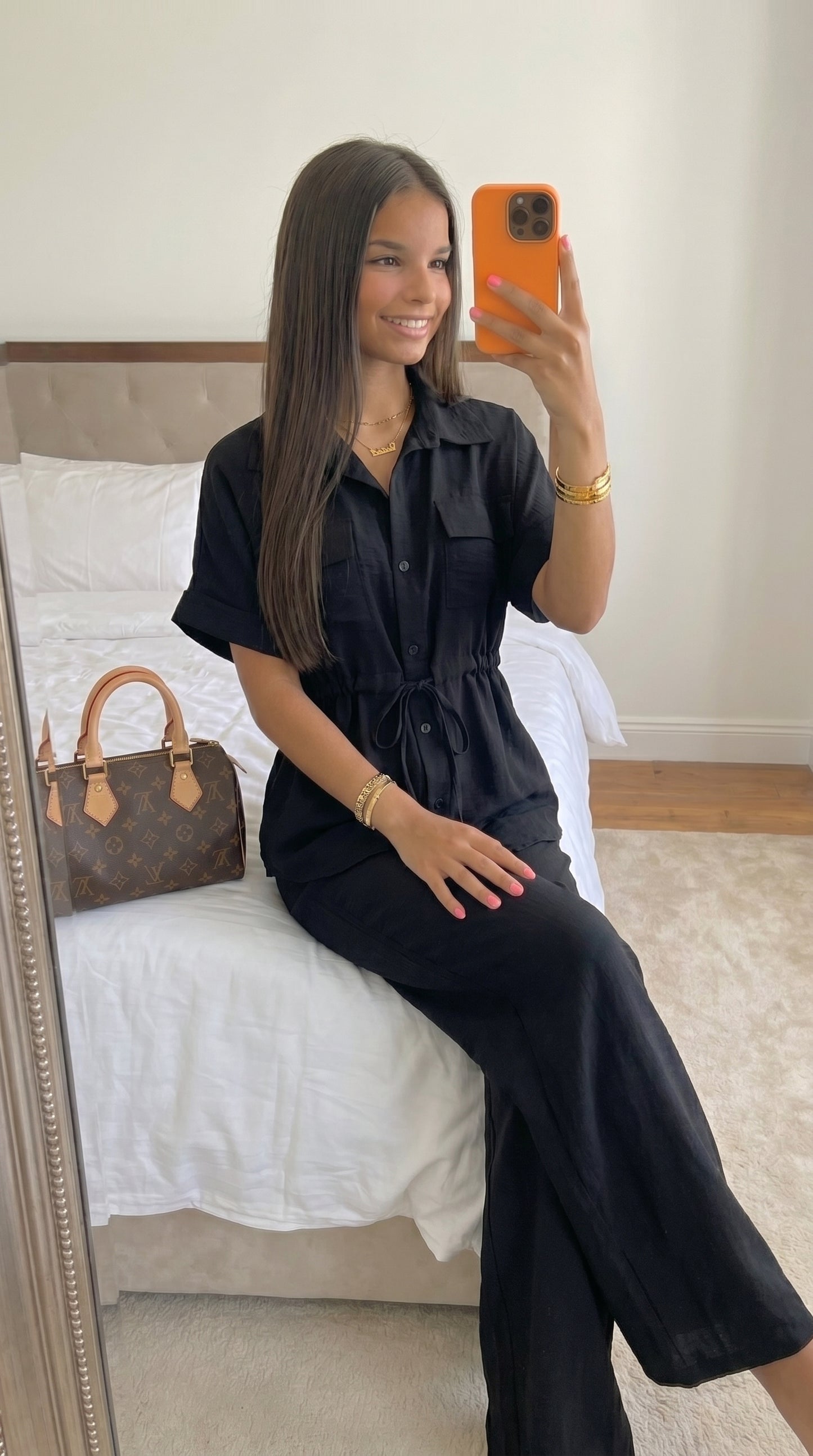 Ensemble Femme Effet Lin Cintrable – Style Casual Chic
