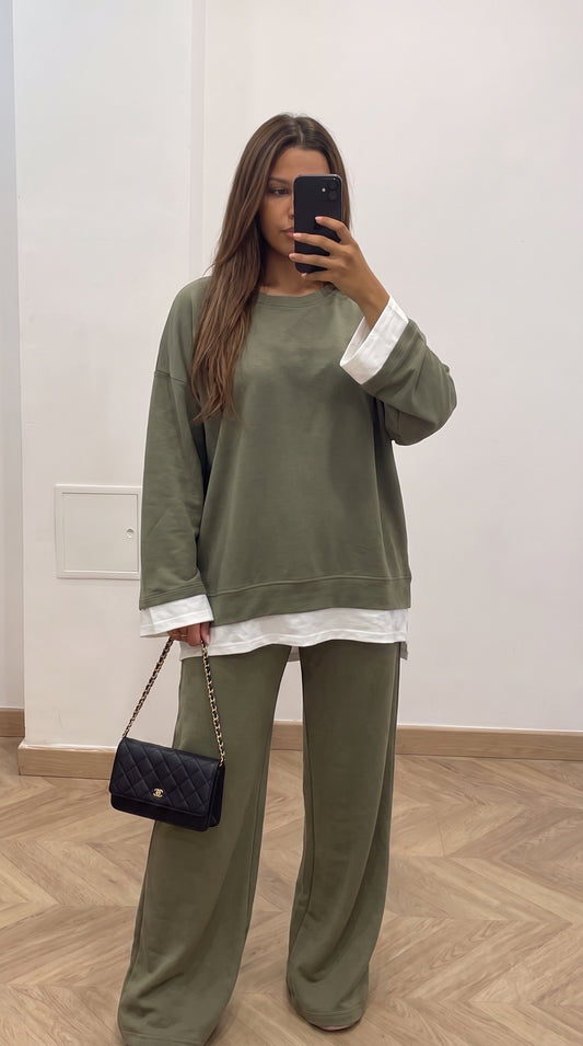Ensemble Oversize Effet Superposé