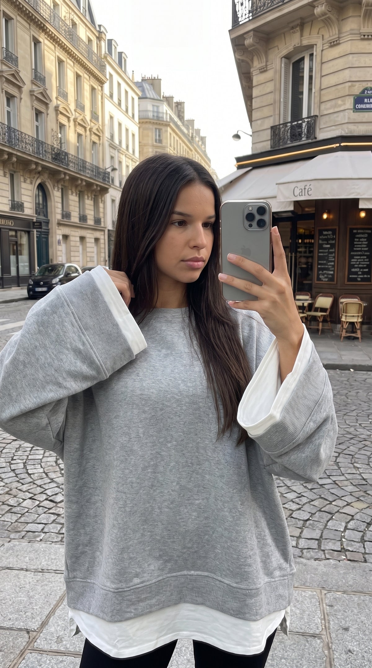 T-Shirt Oversize Effet Superposé